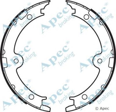 APEC BRAKING shu755 -  Комплект тормозных колодок